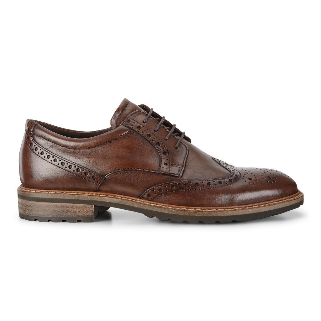 Chaussure Habillée Ecco Vitrus I Wing Tip Tie Homme Marron 4125-XJSNV